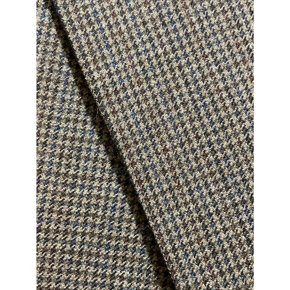 Joseph & Feiss Mens Brown Houndstooth Wool Suit Jacket Blazer 41L - Picture 2 of 11